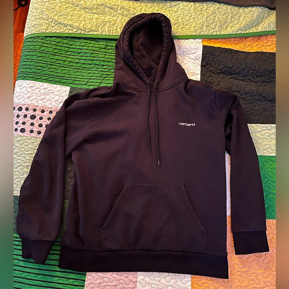 Carhartt WIP Men’s Script Embroidery Hoodie - Black